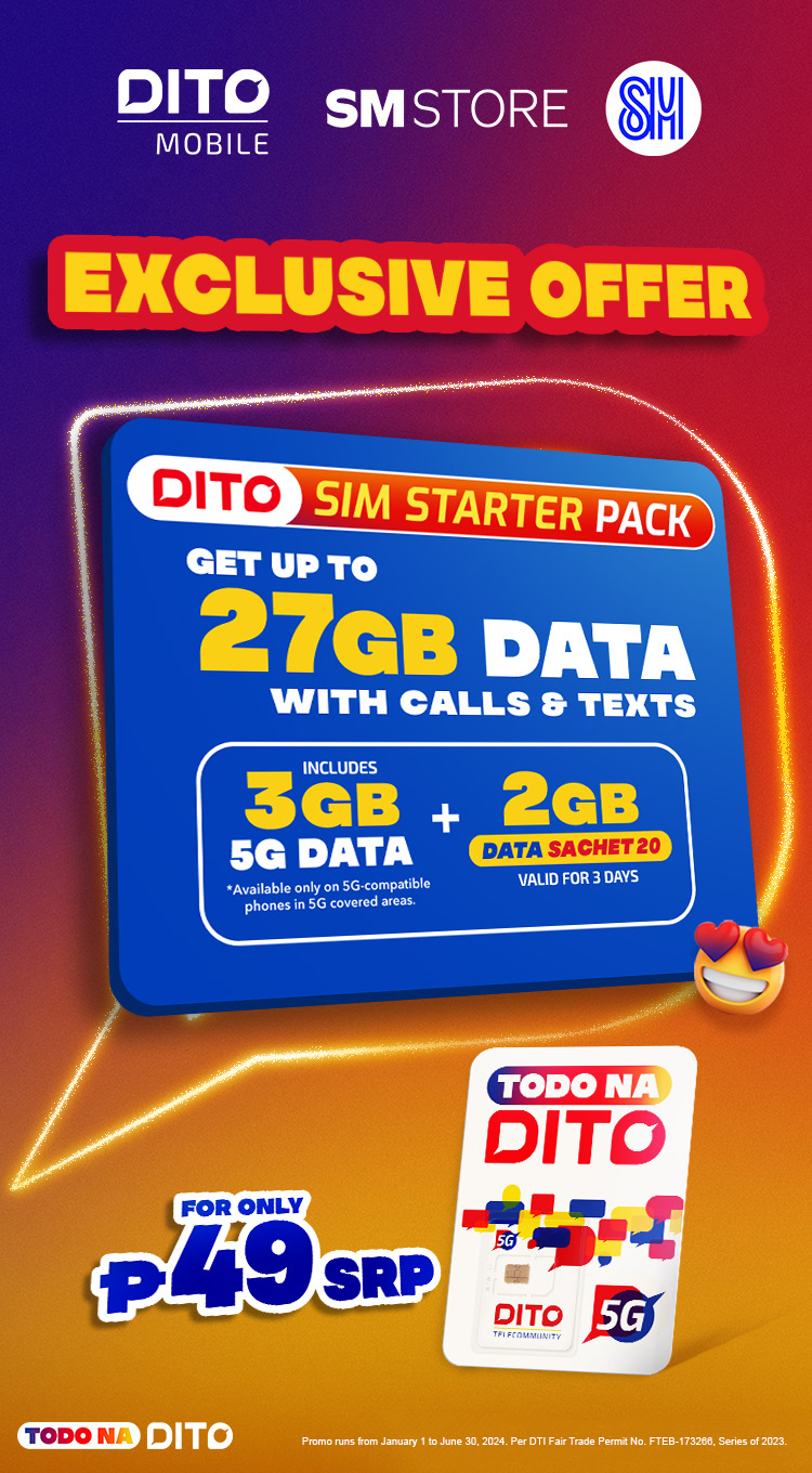 Dito Starter Pack With Free Data Sachet Dito Telecommunity